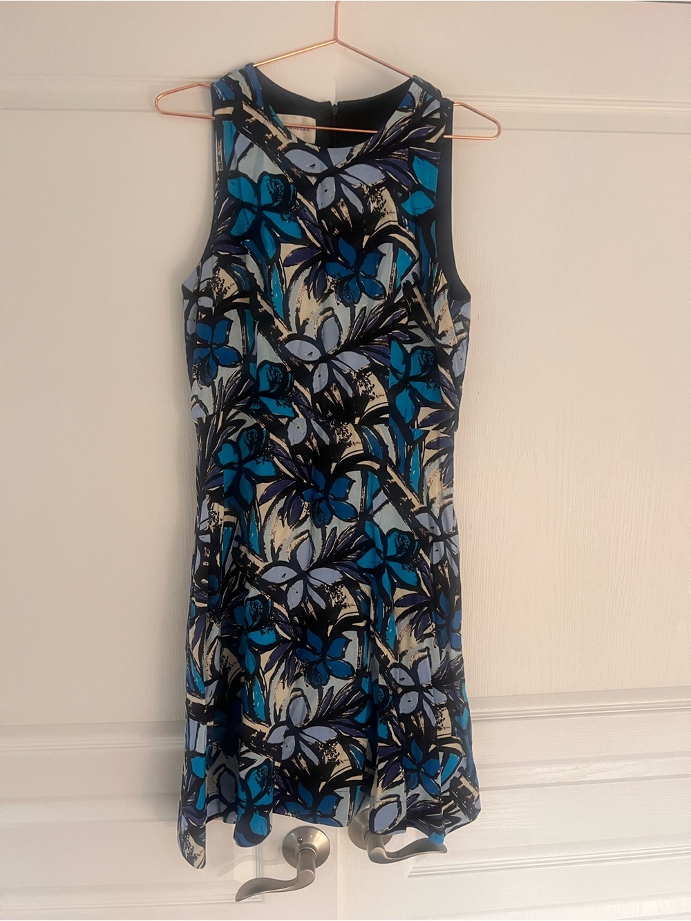 Donna Morgan Blue Floral Mini Dress